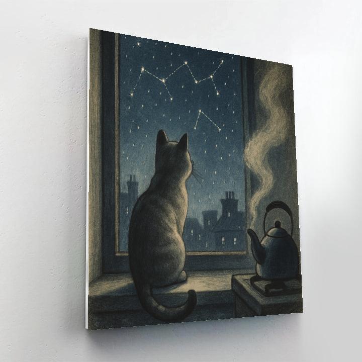 Cat Moonwindow Whisker Tales Paint by numbers art