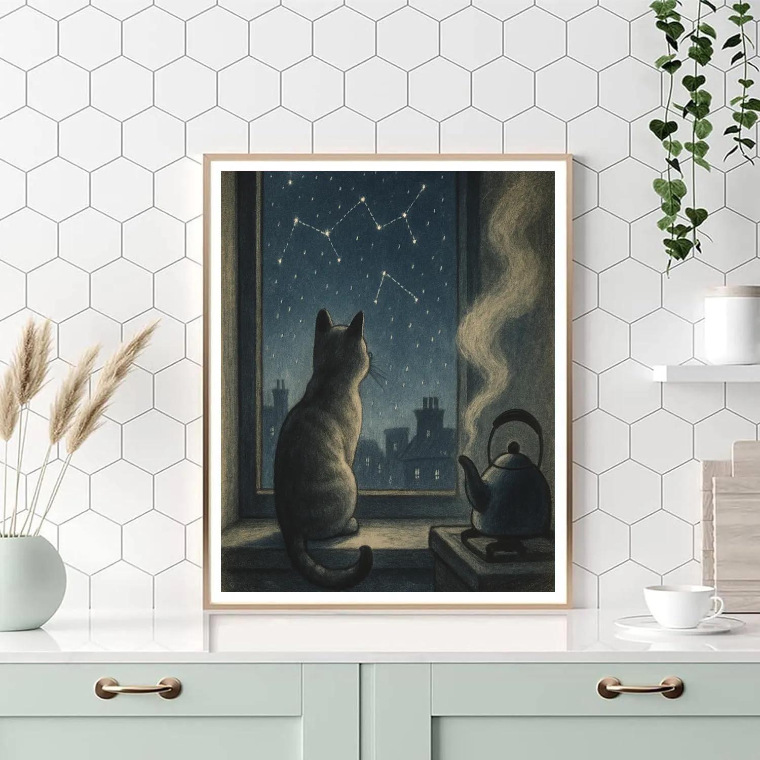 Cat Moonwindow Whisker Tales Paint by numbers art