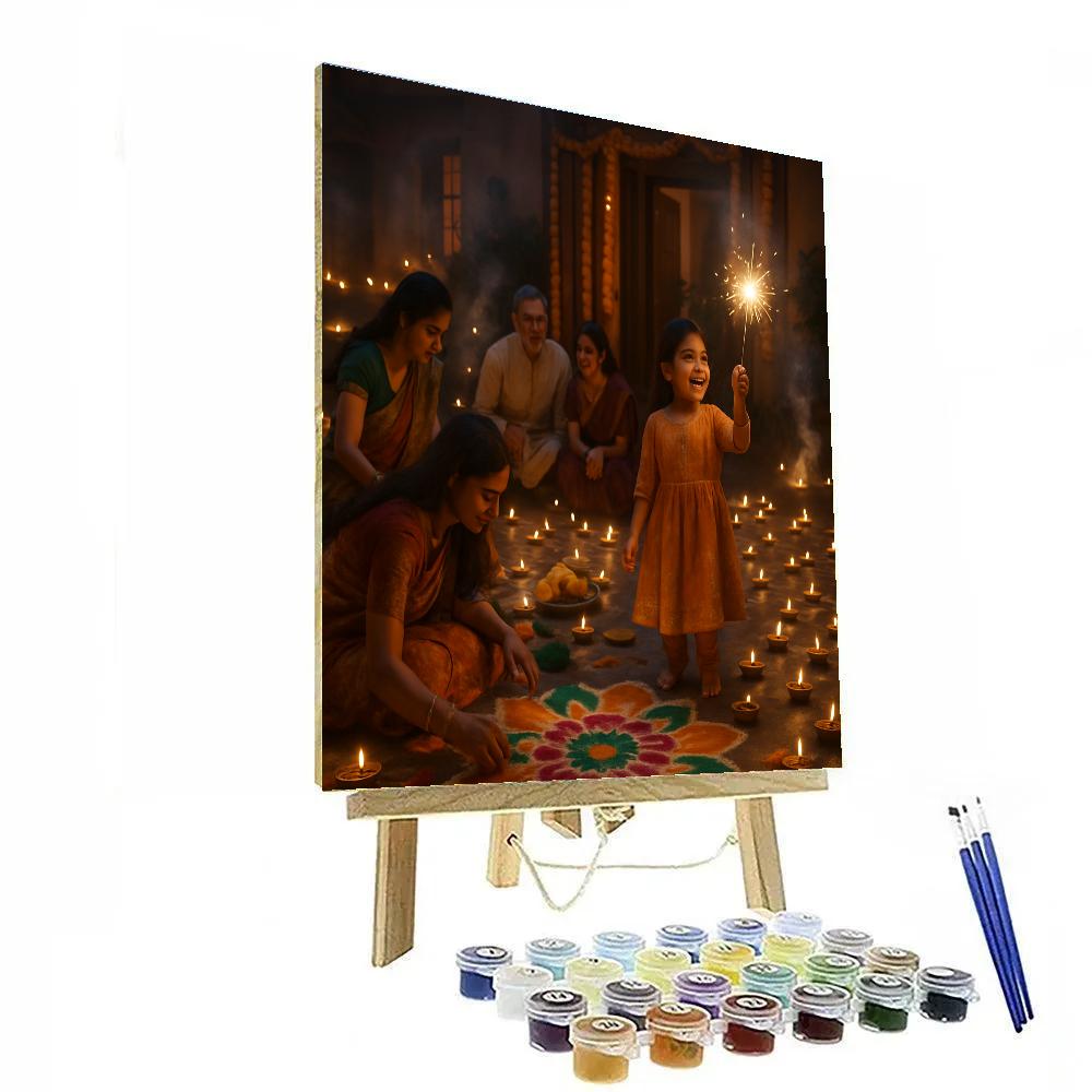 Diwali Festival Of Lights DIY paint by numbers