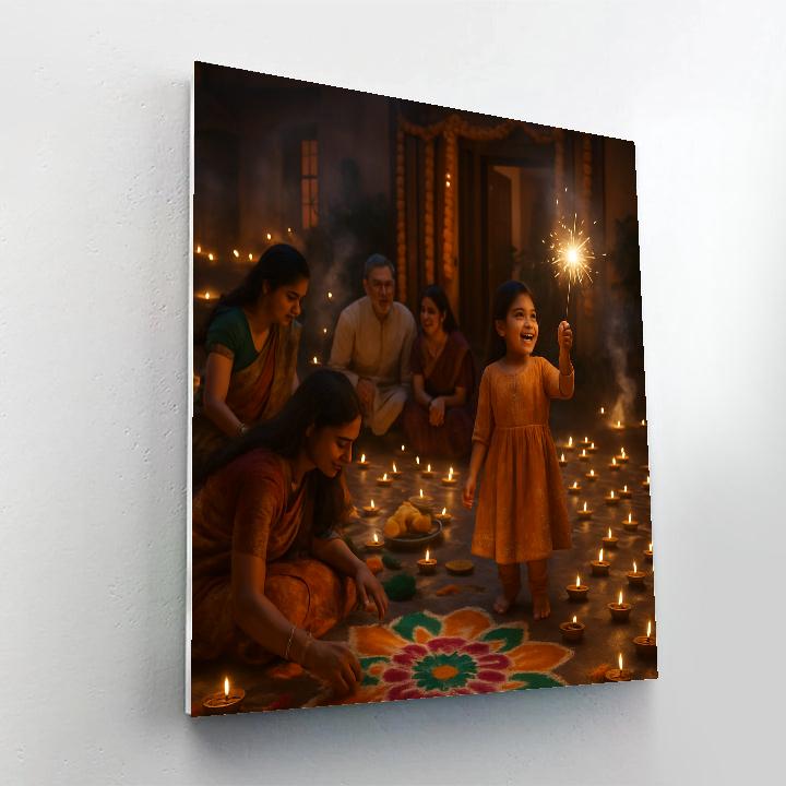 Diwali Festival Of Lights DIY paint by numbers