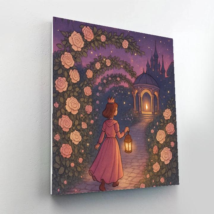 Princess Starbound Garden Path Numbered painting kits