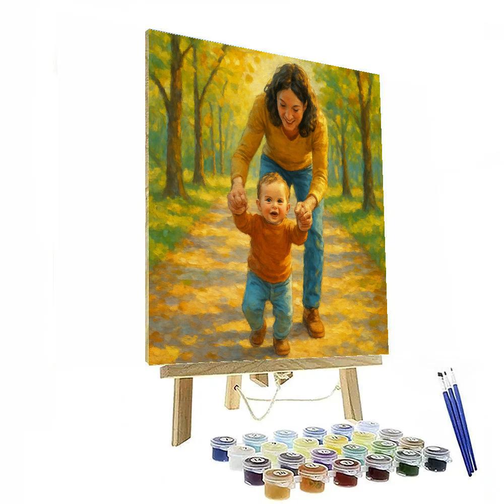 First Steps On Sunny Pathway paint by numbers