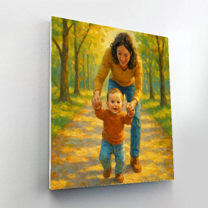 First Steps On Sunny Pathway paint by numbers