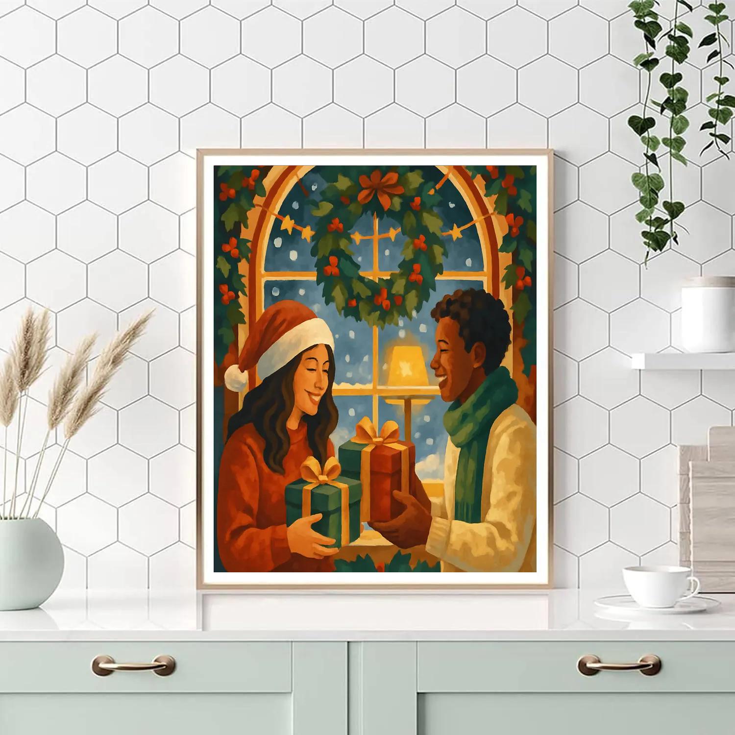 Starry Night Gift Exchange Paint by numbers art