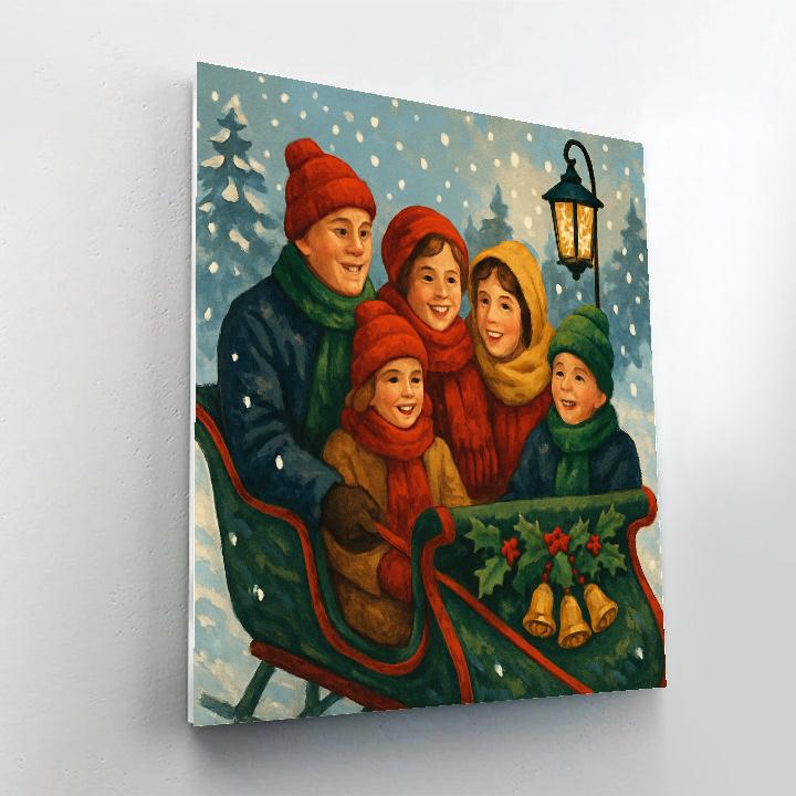 Sleigh Ride Serenade Paint by numbers kits