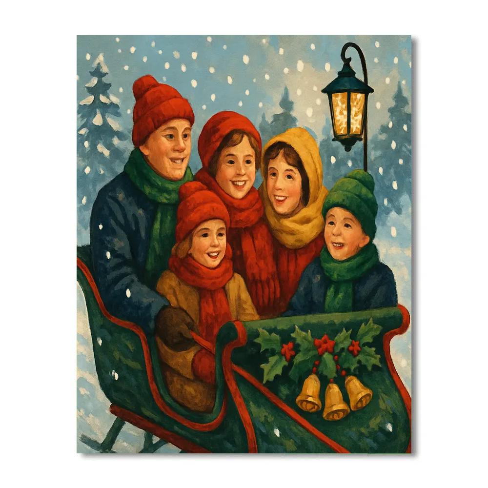 Sleigh Ride Serenade Paint by numbers kits