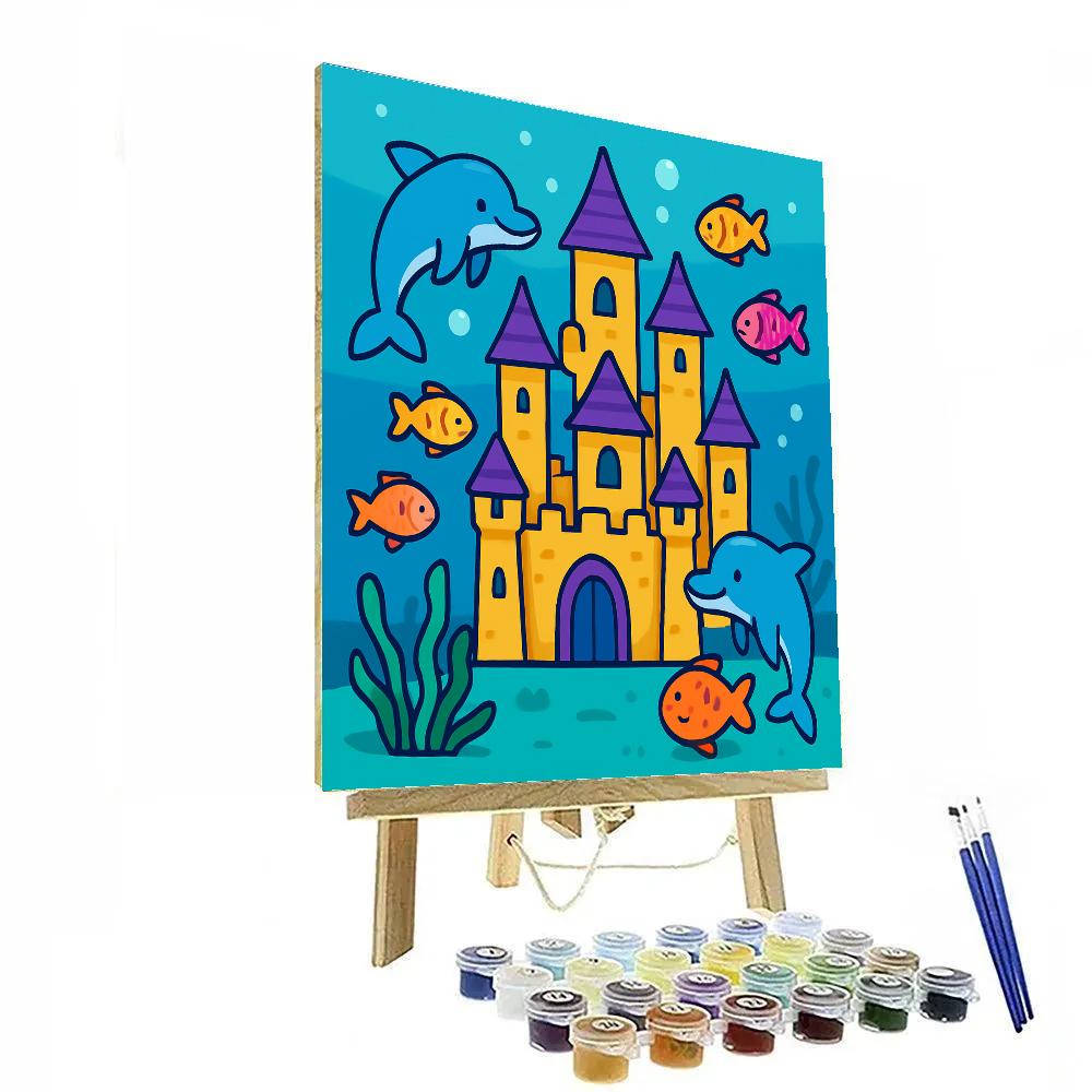 Underwater Castle Adventure Number painting