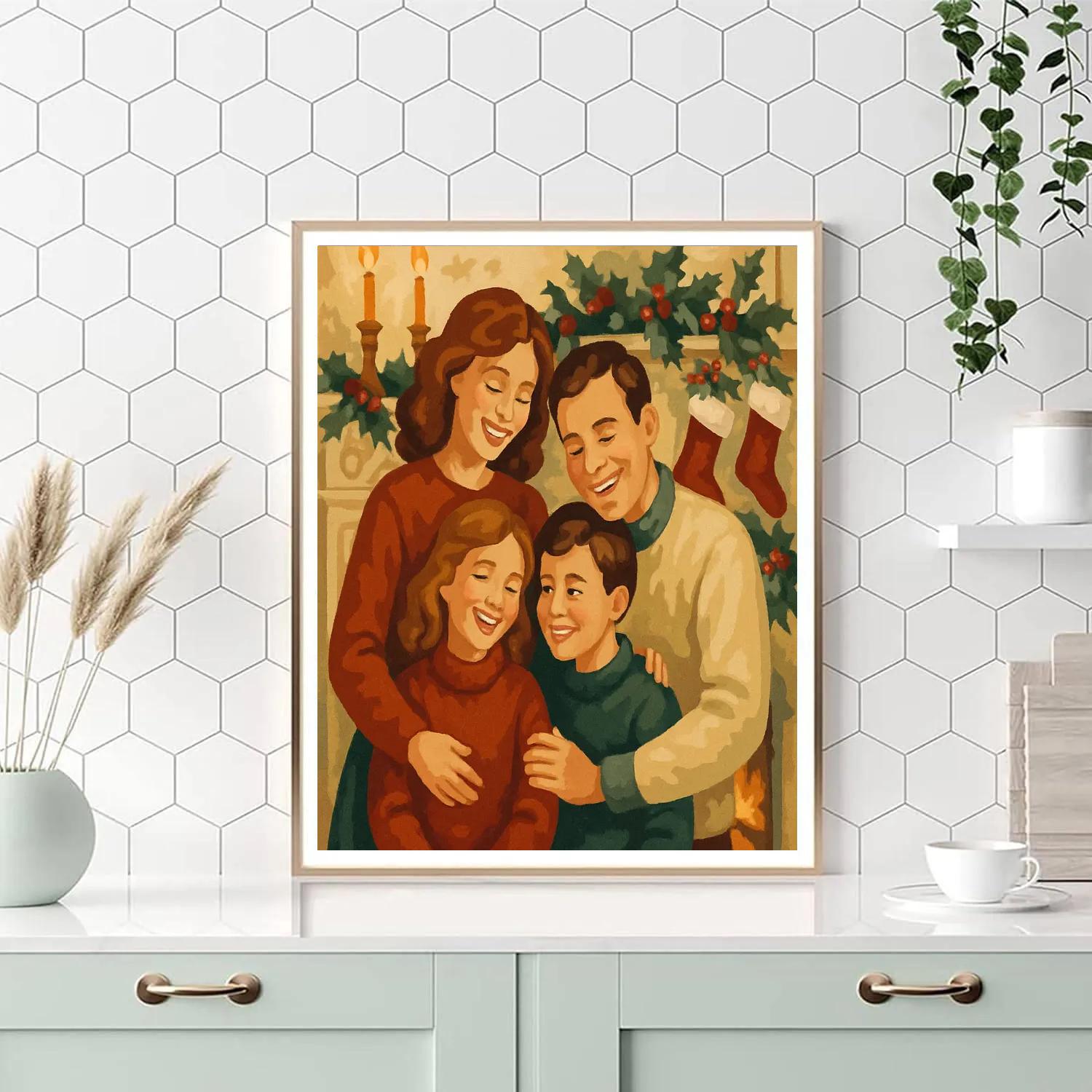 Mantelpiece Moments paint by number