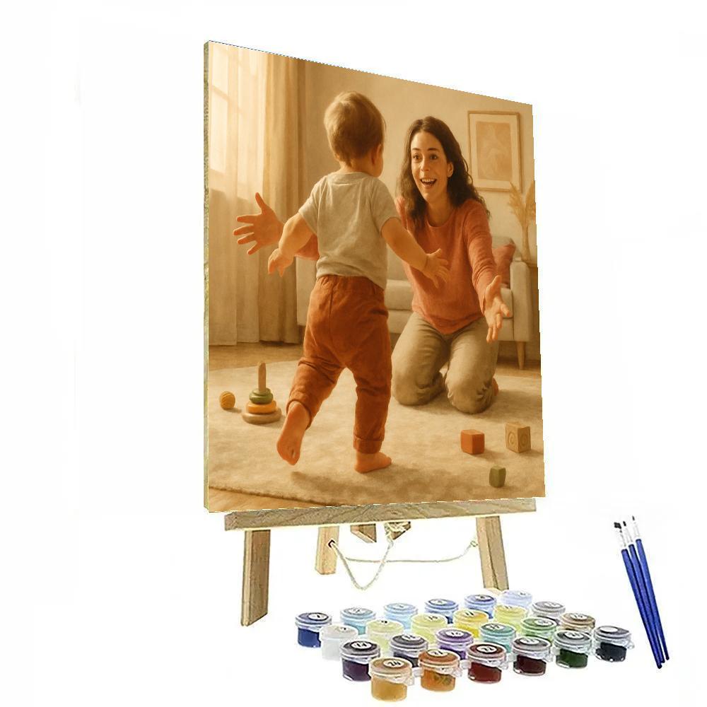 First Steps Proud Moment Number painting