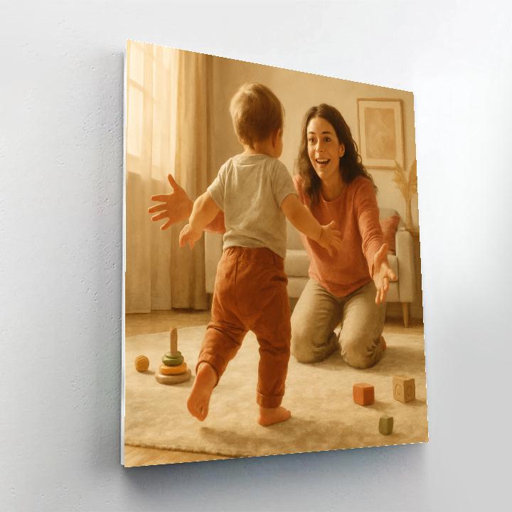 First Steps Proud Moment Number painting