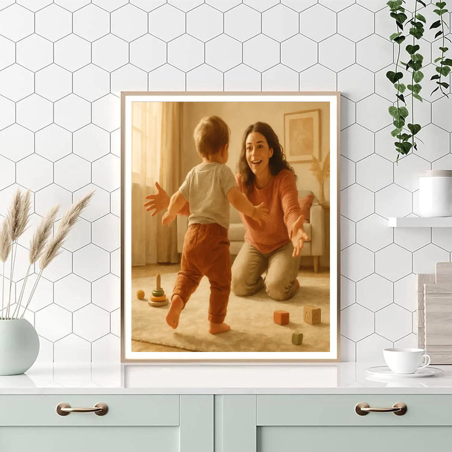 First Steps Proud Moment Number painting