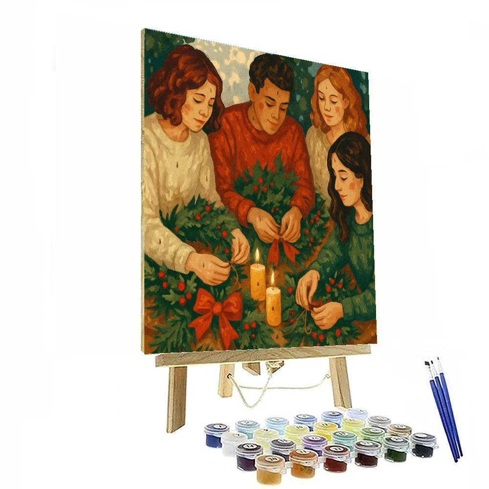 Wreath Makers Circle Paint by numbers kits