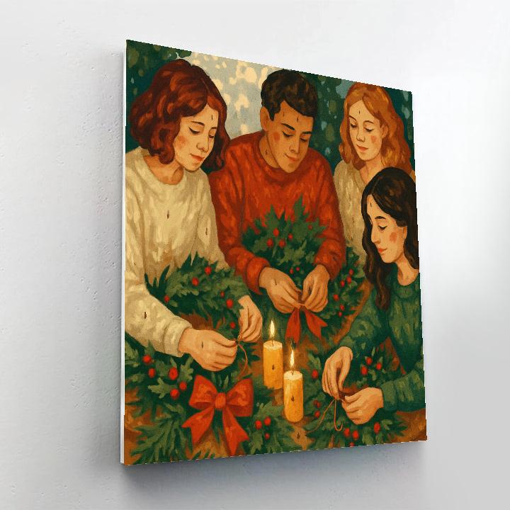 Wreath Makers Circle Paint by numbers kits