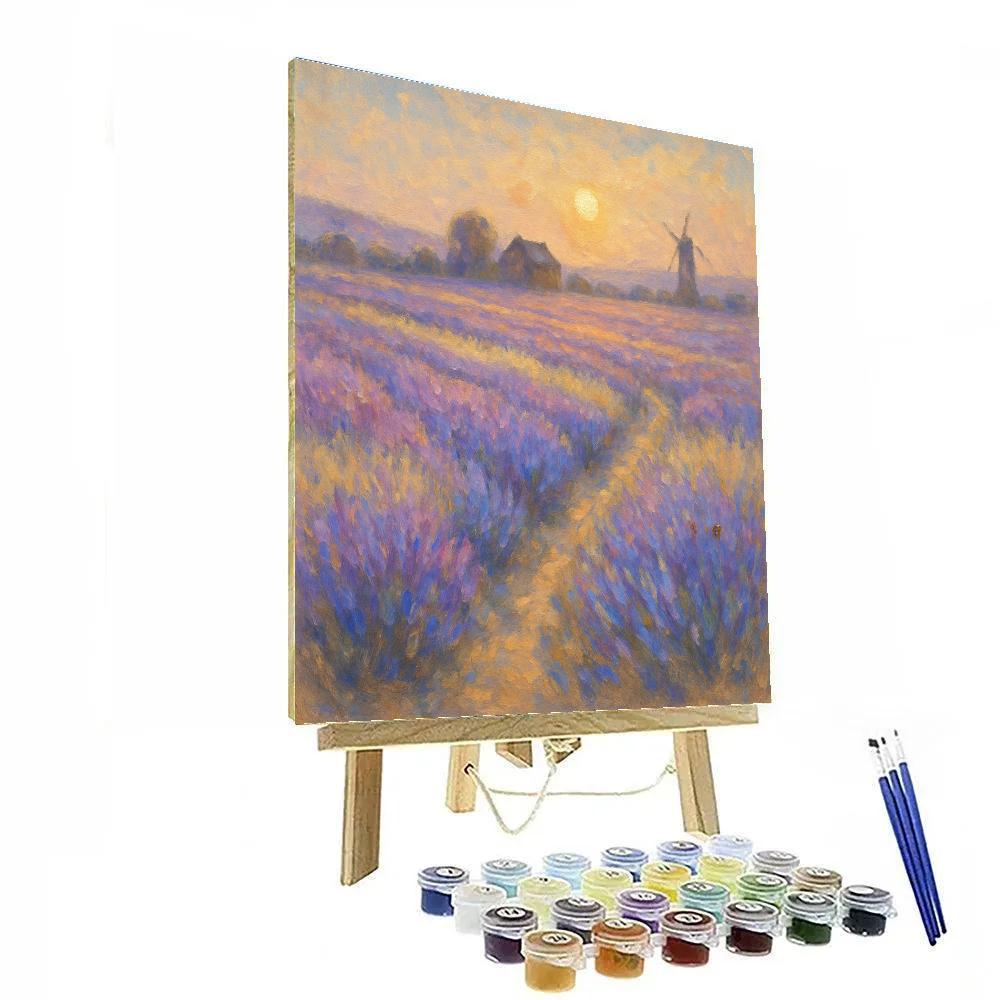 Lavender Evening Breeze paint by number
