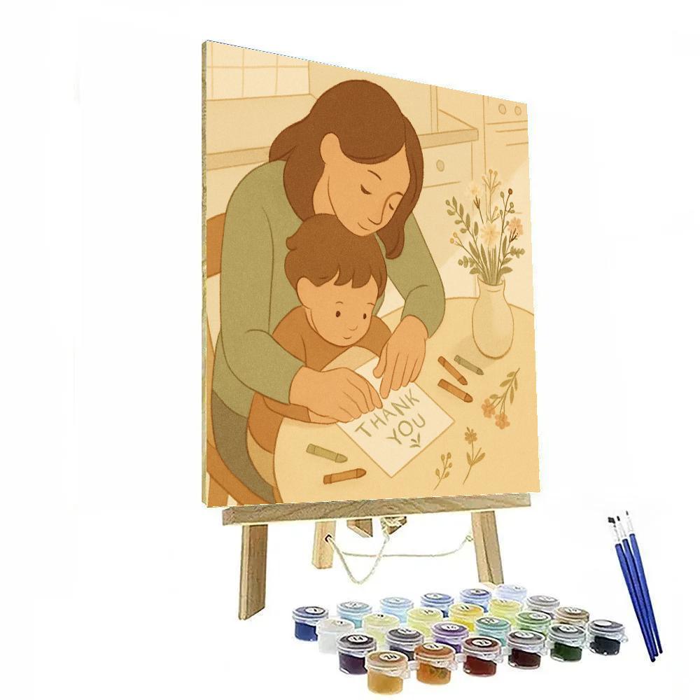 Quiet Kitchen Letter Writing paint by number