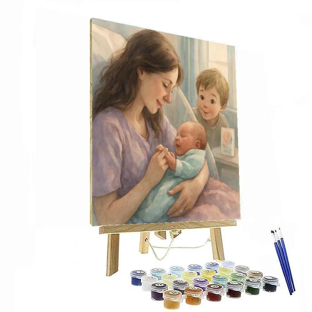 Watercolor Hospital Welcome DIY paint by numbers