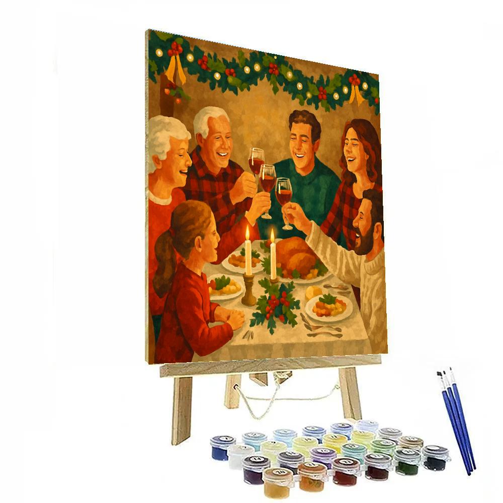 Joyous Hearthside Feast Numbered painting kits