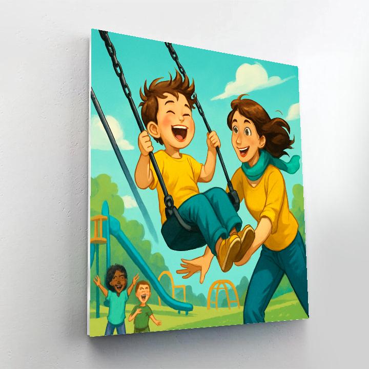 Playground Splendor Swing Push paint by numbers