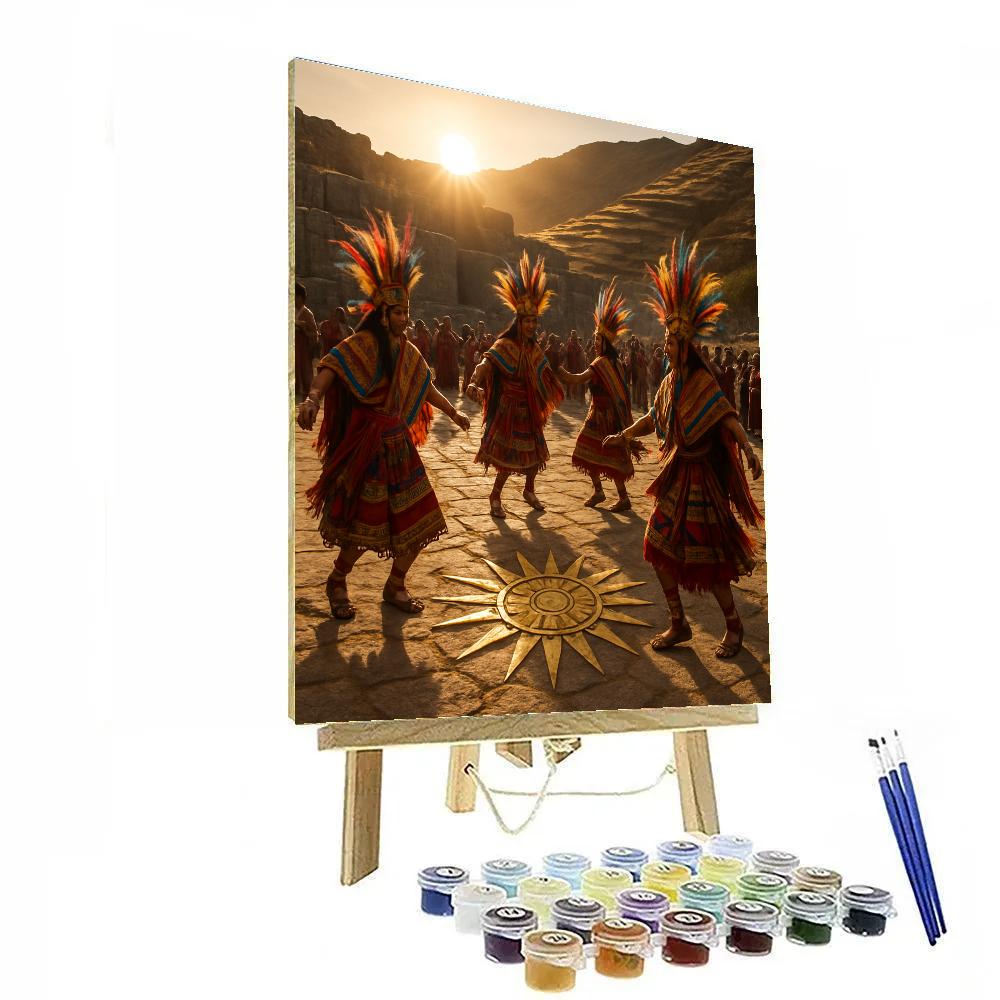Inti Raymi Sun Festival In Cusco Peru Numbered painting kits