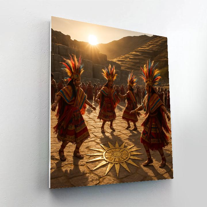 Inti Raymi Sun Festival In Cusco Peru Numbered painting kits