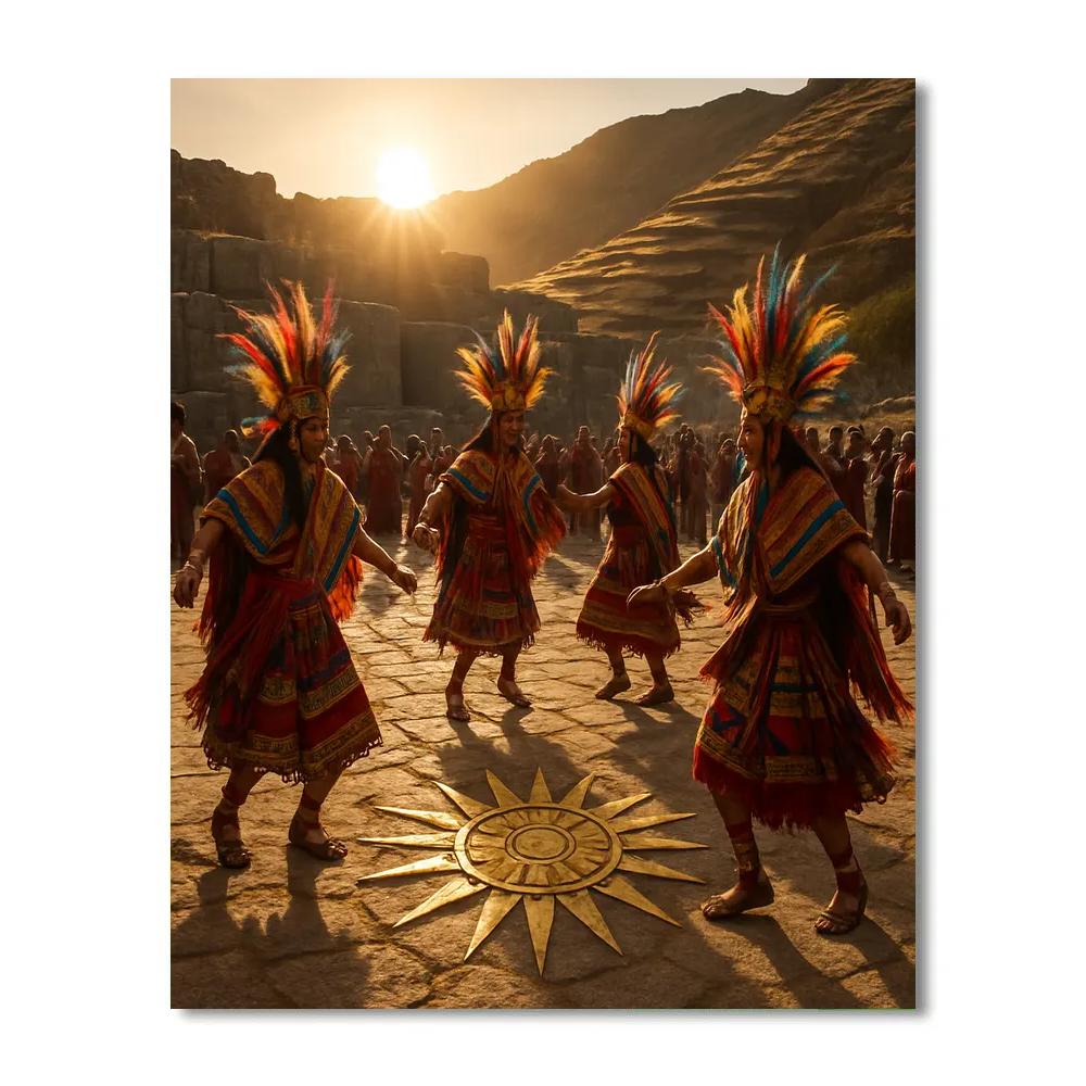 Inti Raymi Sun Festival In Cusco Peru Numbered painting kits