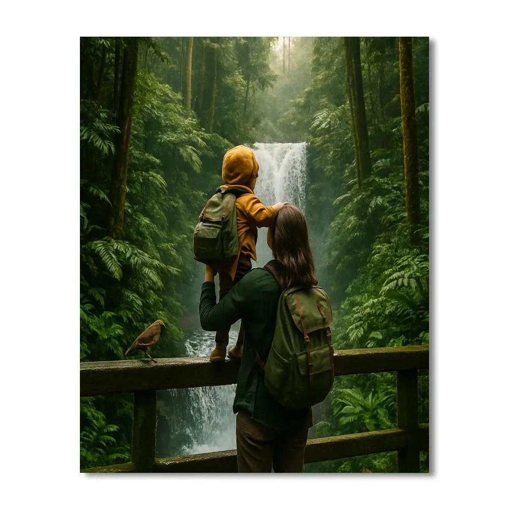 Rainforest Canopy Exploration painting number kit