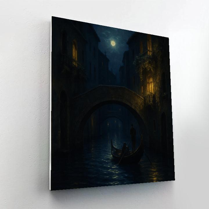Italy Moon Over Water paint by numbers