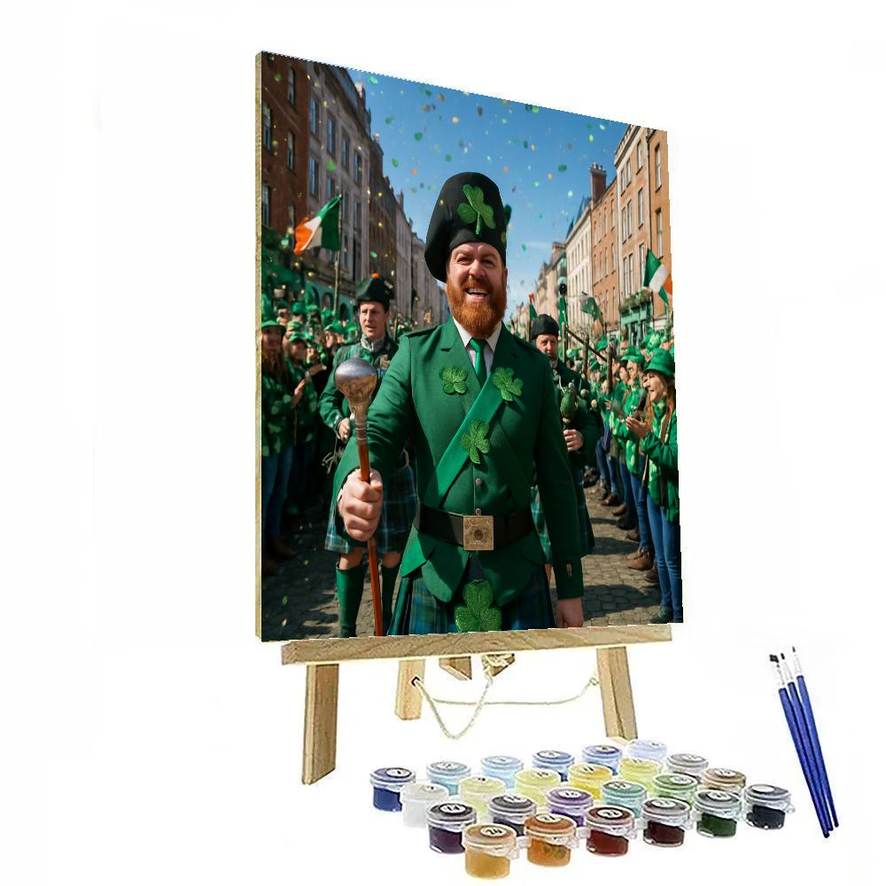 St Patricks Day Parade In Dublin City Paint by numbers art