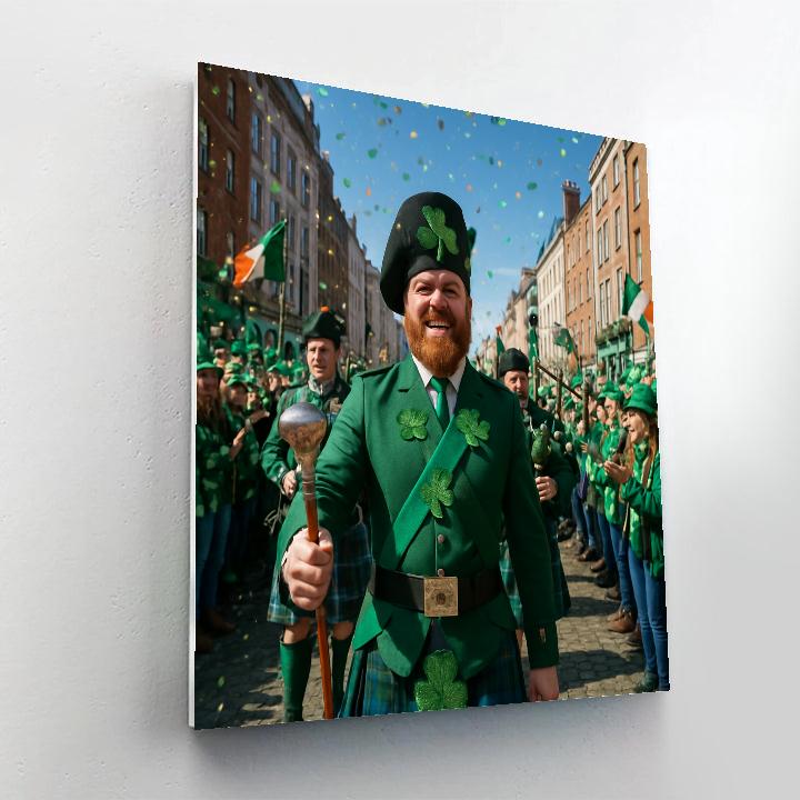 St Patricks Day Parade In Dublin City Paint by numbers art