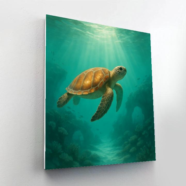 Turtle Ocean Wayfinder Paint by numbers art