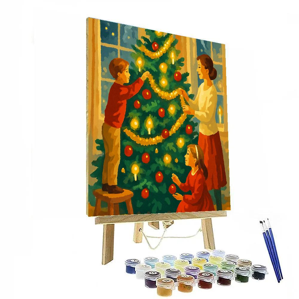 Twinkling Tinsel Tales painting number kit