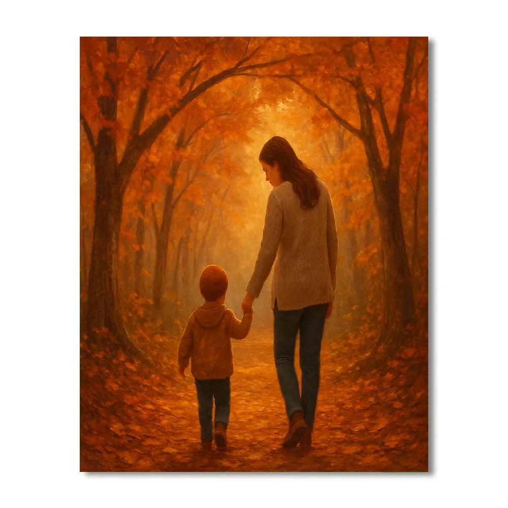 Guiding Hands Along The Path paint by numbers