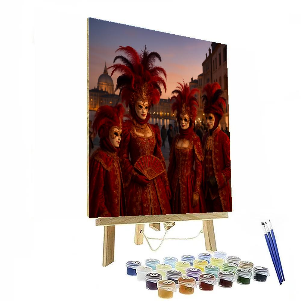 Carnival Of Venice Masked Elegance Paint by numbers kits
