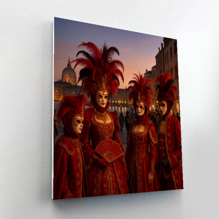 Carnival Of Venice Masked Elegance Paint by numbers kits