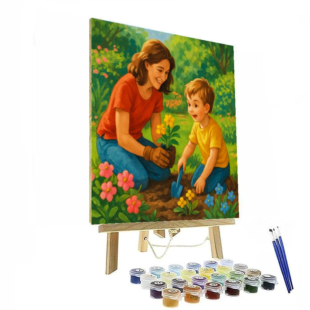 Gardening Together paint by color