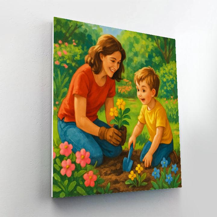 Gardening Together paint by color