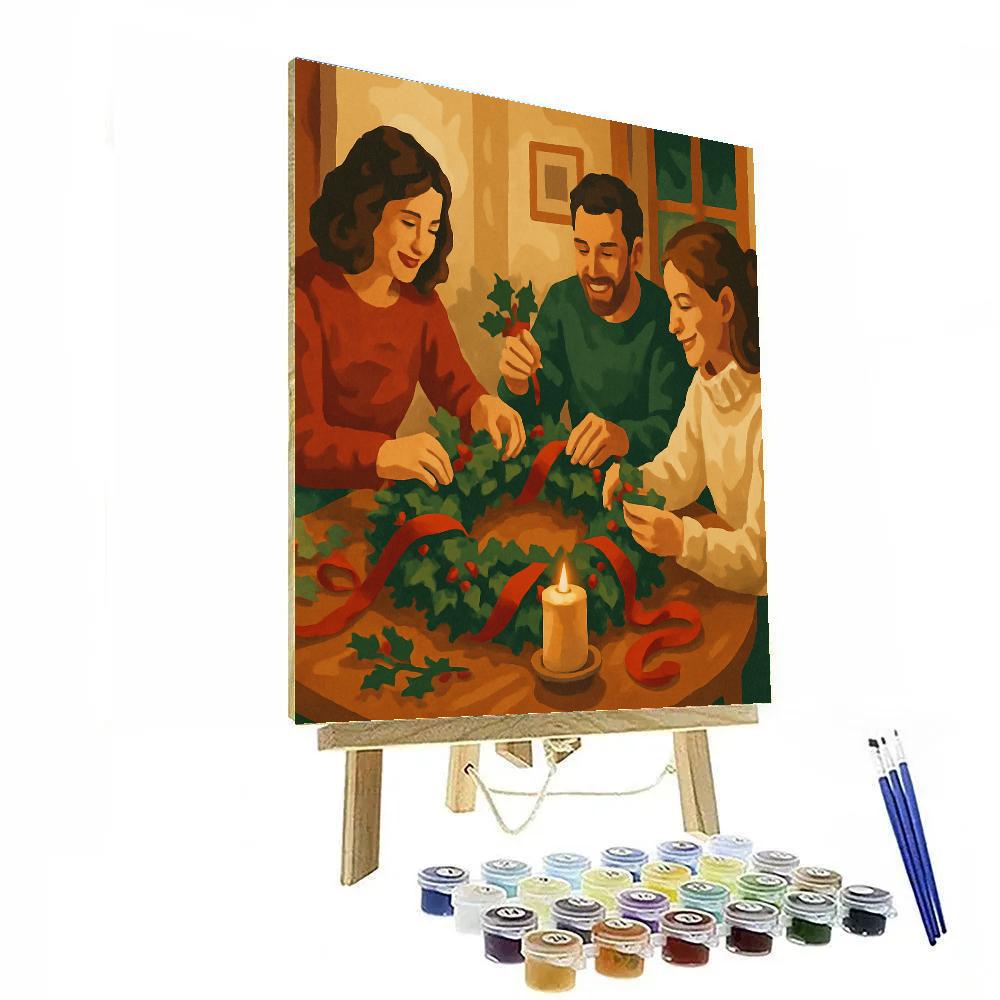 Yuletide Yarn Circle paint by color