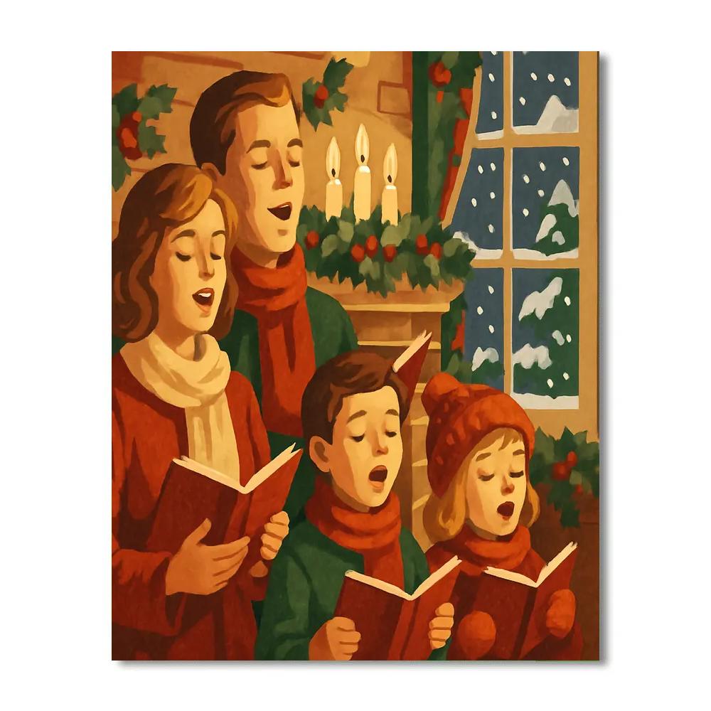 Holiday Hearthside Harmony Paint by numbers kits
