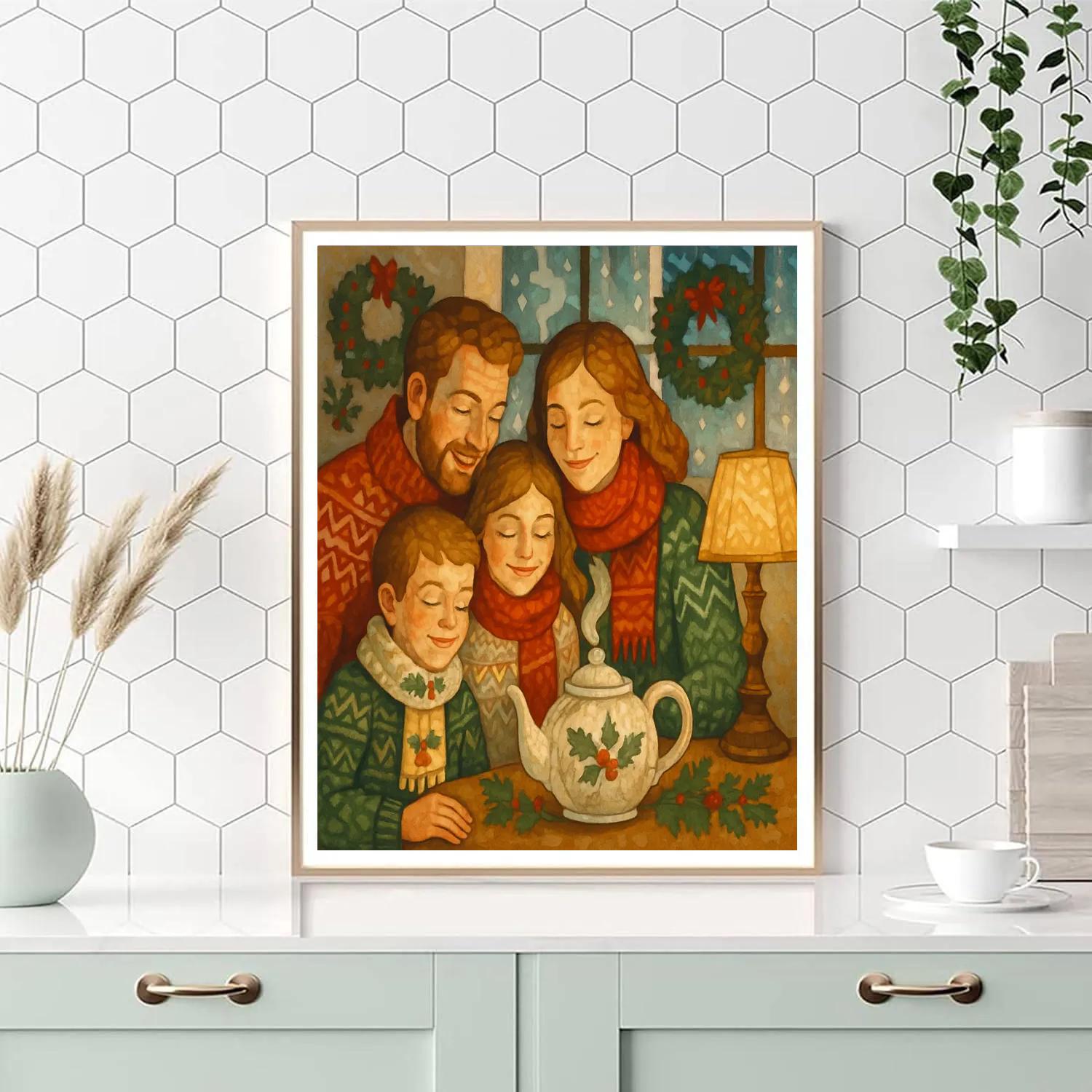Warm Woolen Wishes paint by numbers
