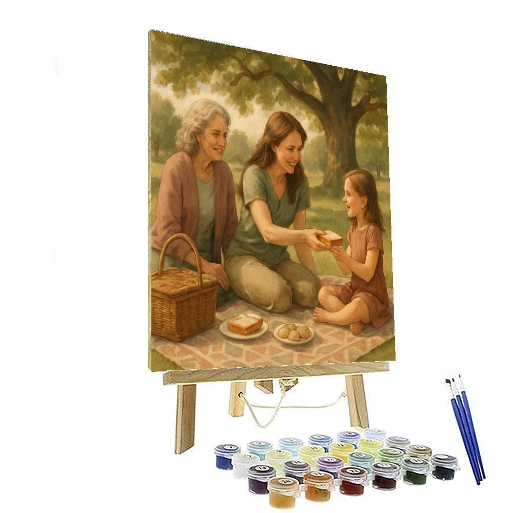 Generations Picnic Portrait DIY paint by numbers