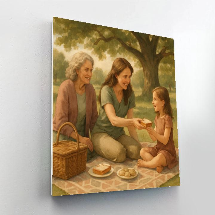 Generations Picnic Portrait DIY paint by numbers