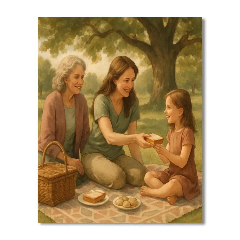 Generations Picnic Portrait DIY paint by numbers