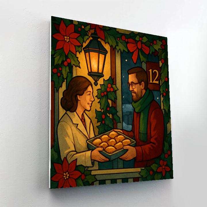 Poinsettia Porchlight painting number kit