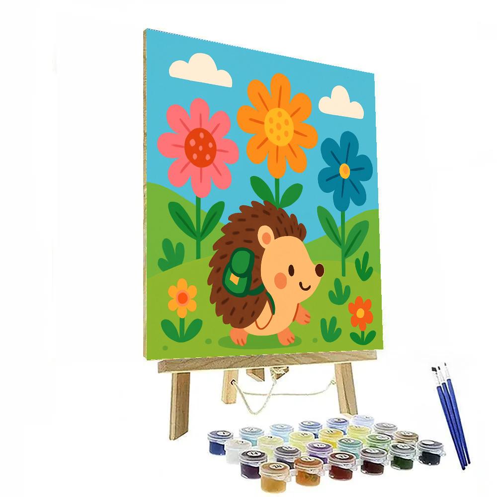 Adventurous Hedgehog DIY paint by numbers