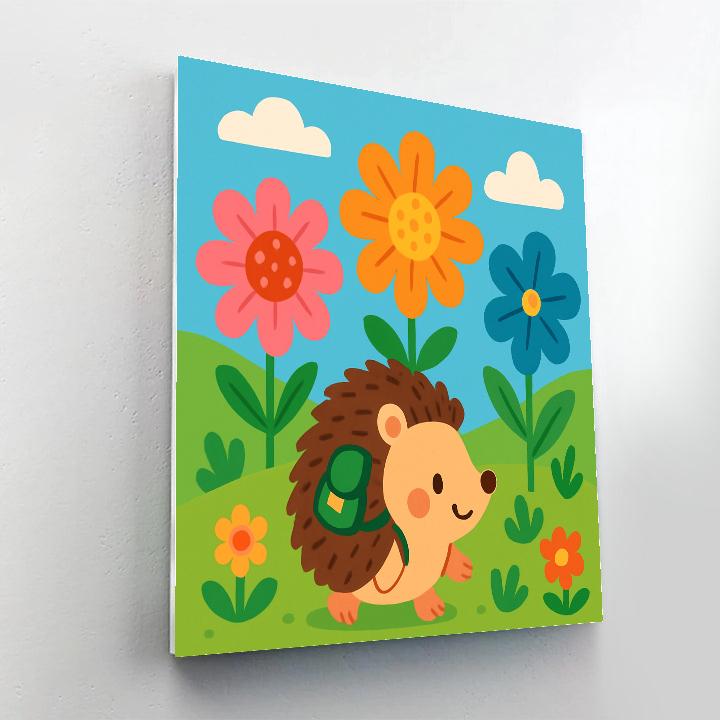 Adventurous Hedgehog DIY paint by numbers