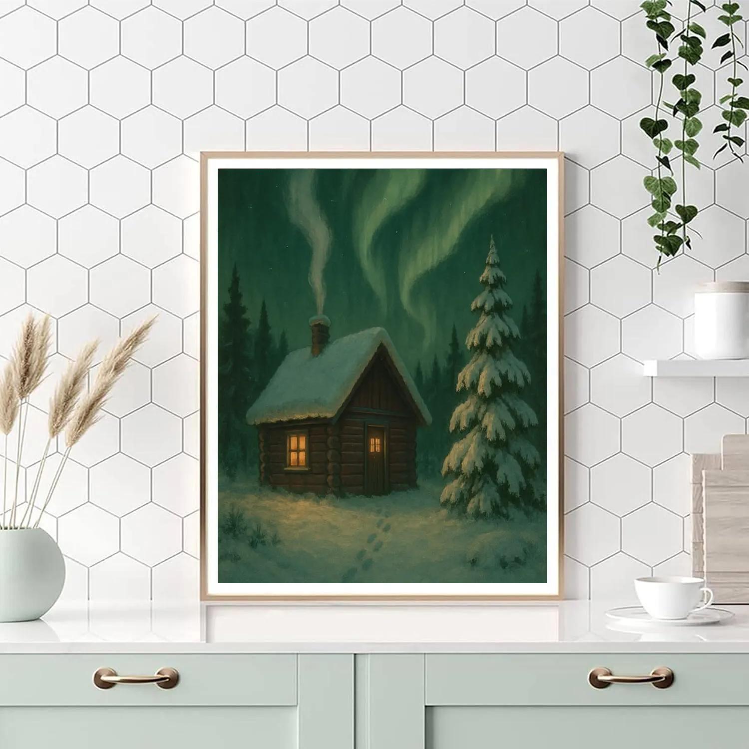 Christmas Northern Quiet Christmas DIY paint by numbers