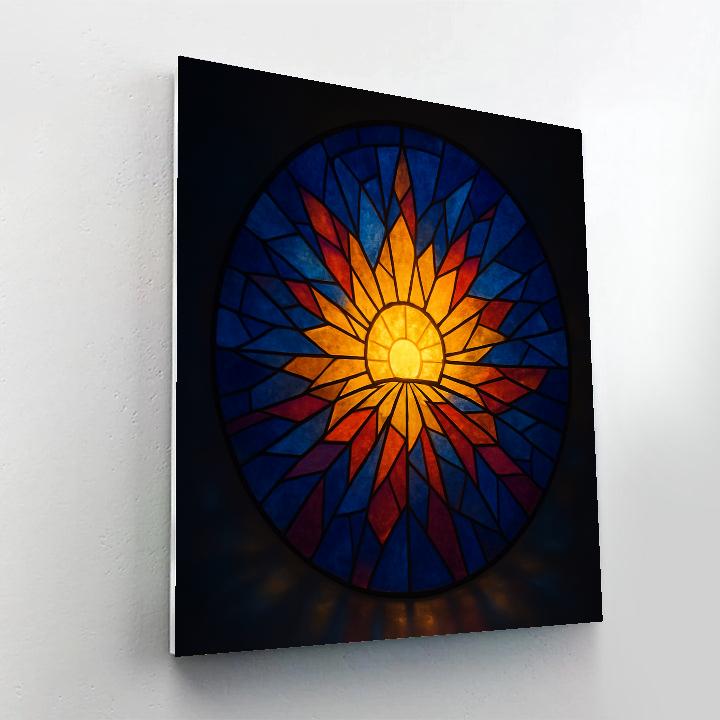 Stained Glass Dawn Stained Glass painting number kit