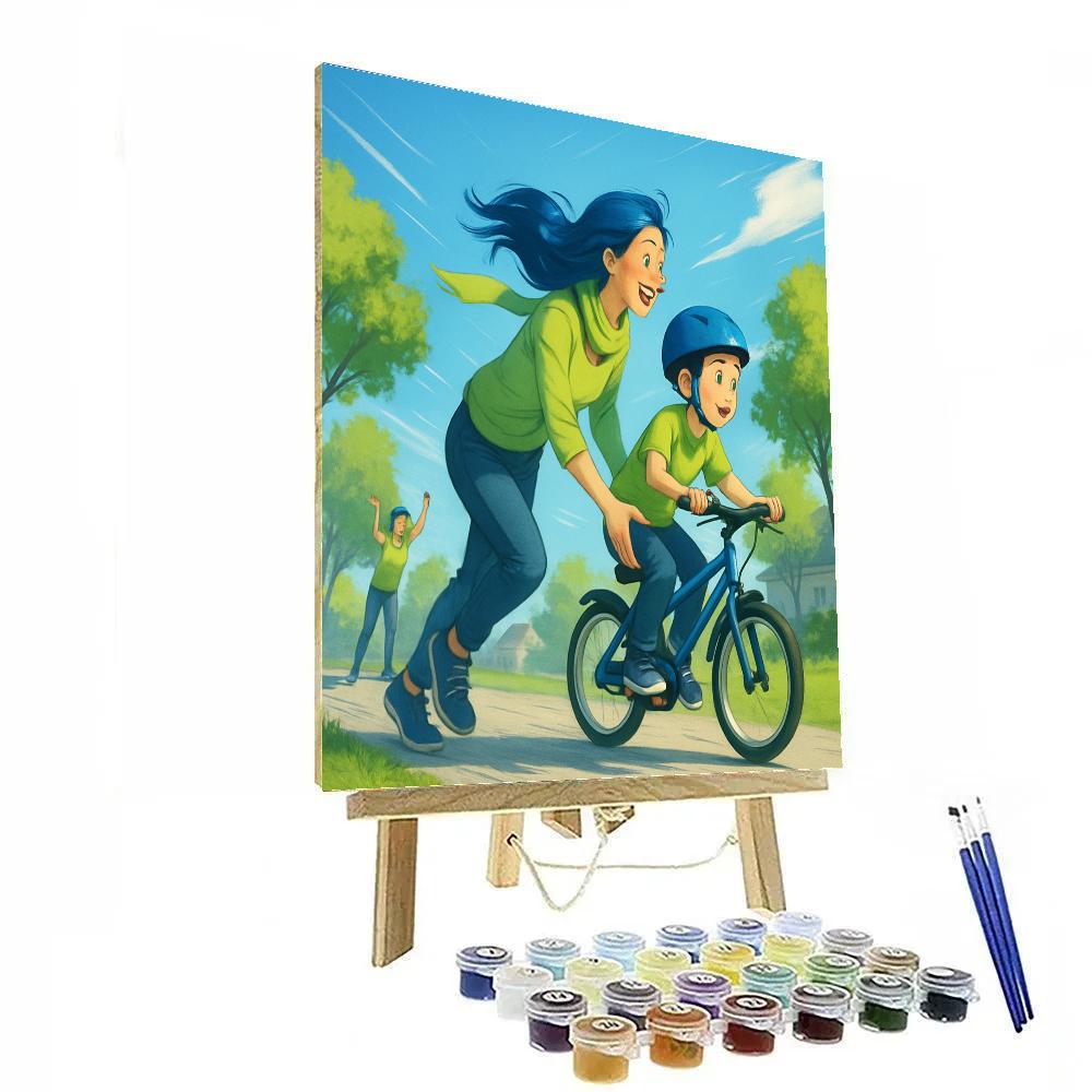 Bike Ride Learning Day Paint by numbers art