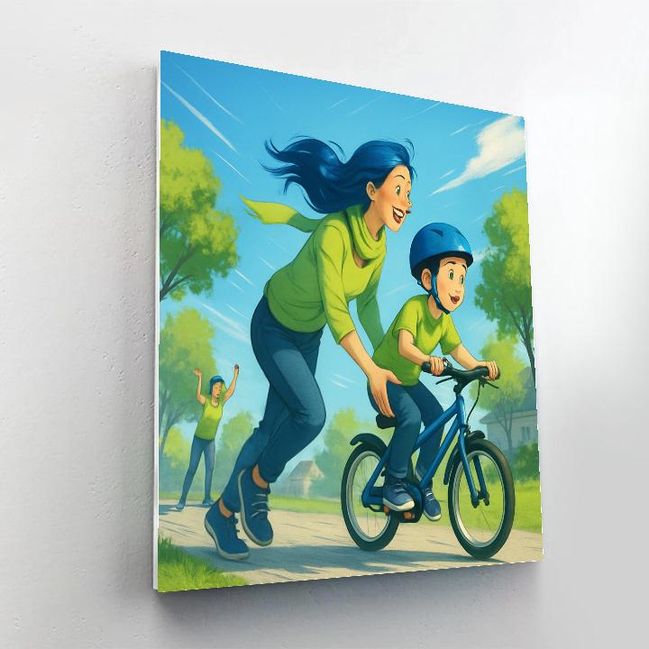 Bike Ride Learning Day Paint by numbers art