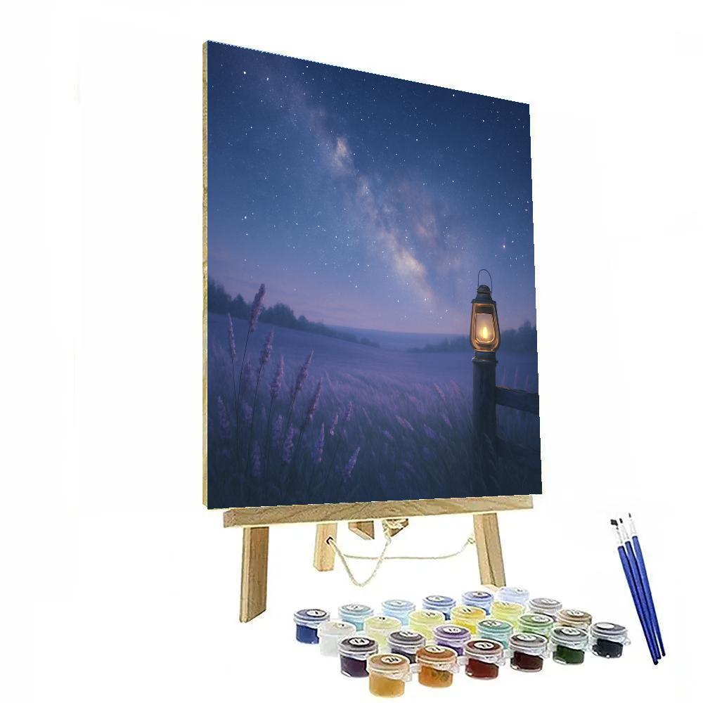 Lavender Starfield Breeze Lavender Paint by numbers art